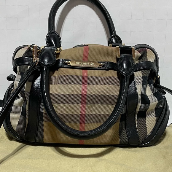 Burberry Handbags - Burberry Pre-owned Bridle House Check Orchard Bowling Bag